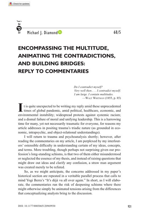 Pdf Encompassing The Multitude Animating The Contradictions And