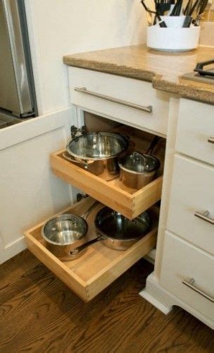 I absolutely loved that they already had large, pull out sliding drawers installed inside of their lower double cabinet. Dream Kitchen only drawers in lower cabinets | Kitchen ...
