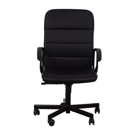 The nolmyra chair is a classic chair with a unique design. 75% OFF - IKEA IKEA Black Office Chair / Chairs