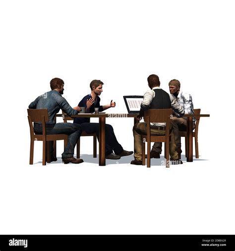 Men Sitting At Table In A Meeting Business Stock Photo Alamy