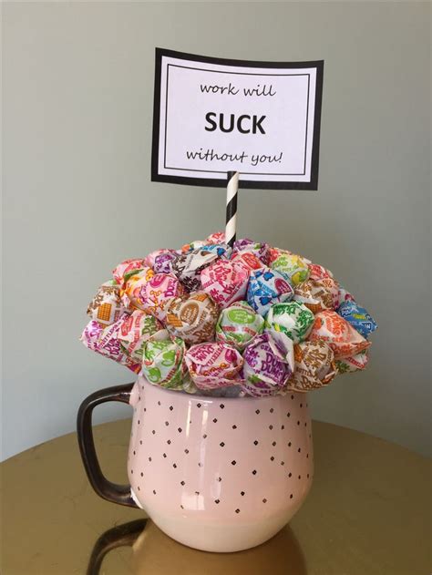 Cute Gift For Coworkers Leaving Goingawaygift Coworker Lollipopbouquet Cutegifts Dumd