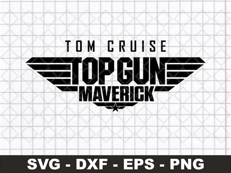 Top Gun Svg Svg File For Cricut And Silhouette Printable Top Gun