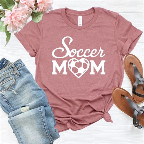 Soccer Mom Shirts Birthday Ts For Her Mom Life Tops Mothers Day T Mom Design T Shirts