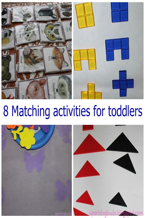 Eight matching activities for toddlers - sparklingbuds