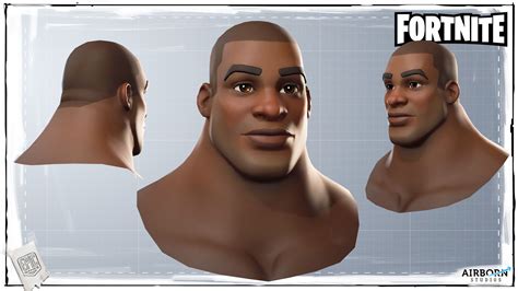 Artstation Fortnite Character Head Batch 05 Airborn Studios 3d