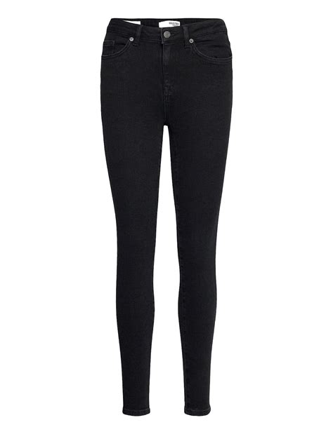 Selected Femme Slfsophia Mw Skinny Black Jeans U Skinny Jeans