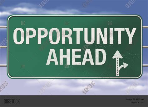 Opportunity Road Sign Image And Photo Free Trial Bigstock