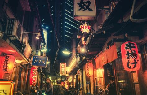 Japan Street Night Wallpapers Top Free Japan Street