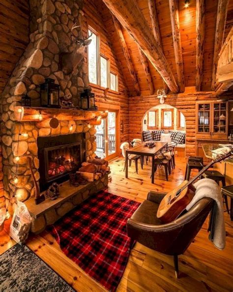 39 Cozy Winter Fireplace Decoration You Must Try Log