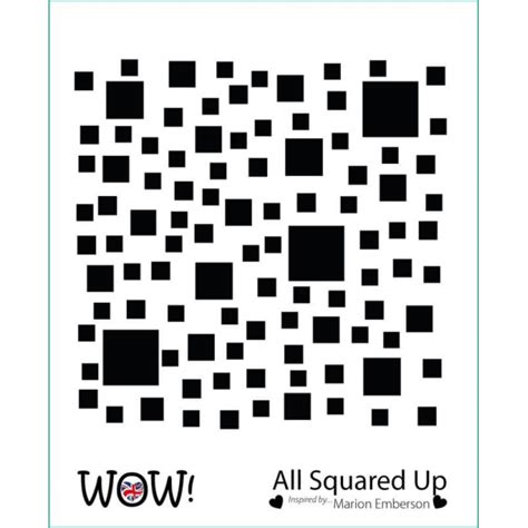 Wow Stencil All Squared Up By Marion Emberson Stn023