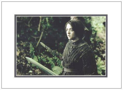 Maisie Williams Autograph Signed Photo Game Of Thrones