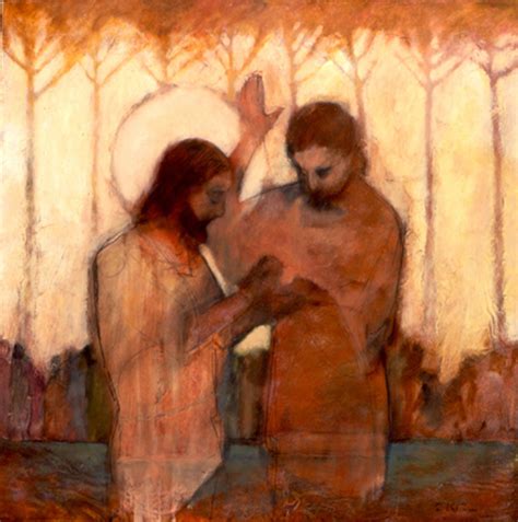 Baptism By J Kirk Richards With Images Jesus Art Church Art Lds Art
