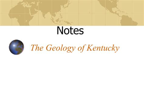 The Geology Of Kentucky