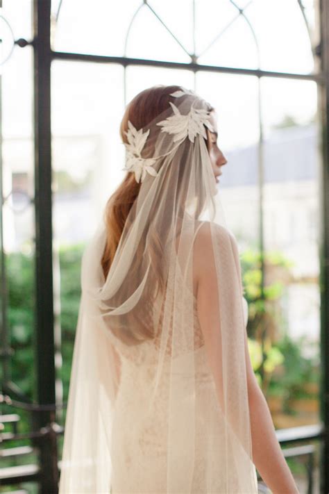 Historically a veil was worn to protect the bride from evil spirits; Sienna our bohemian wedding veil