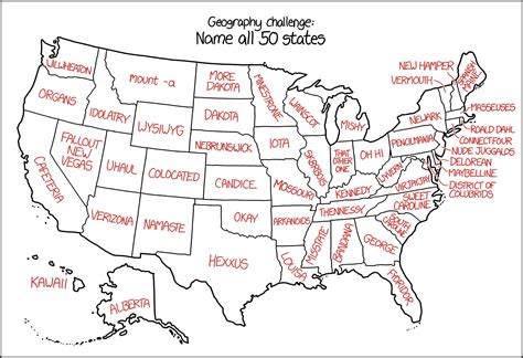 South wind 10 to 15 mph, with gusts as high as 25 mph. xkcd: US State Names