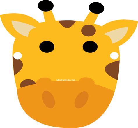 Giraffe Face Template Clipart Best
