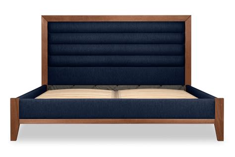 Logan Linen Emperor Size Bed 200cm Pepper Sq Buy Designer Beds Online