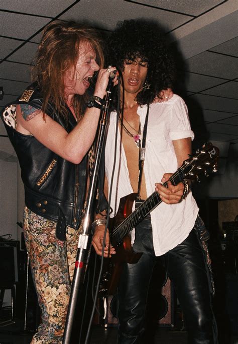 After leaving guns n' roses in 1996, slash did session work and formed other bands, such as velvet revolver. Guns N' Roses Videos at ABC News Video Archive at abcnews.com