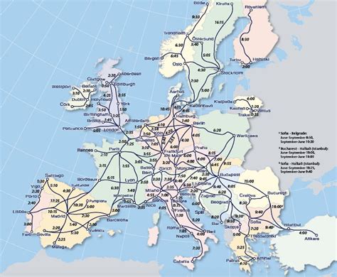 Trains Through Europe Map Topographic Map Of Usa With States