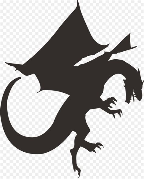 Chinese Dragon Silhouette Clip Art Bearded Dragon Png Download 2302