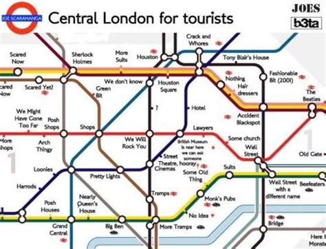 Funnyphilo Tube Map Of Central London For Tourists