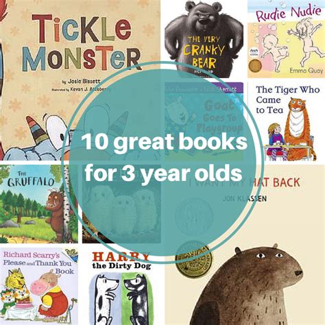 10 Great Books For 3 Year Olds Au