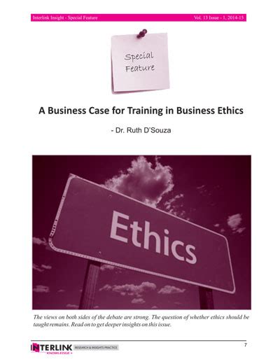 External environment business ethics section 1: Publications - InteGreat People