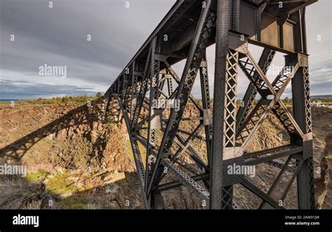 Oregon Trunk Railroad Bridge 1911 Steel Single Arch Span Bridge