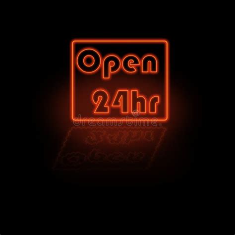 Neon Open Sign Stock Vector Illustration Of Glowing 32323430