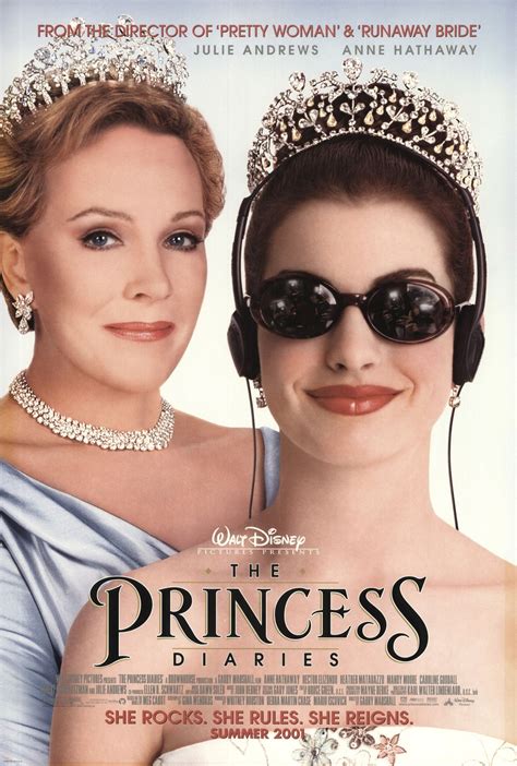 Mia thermopolis is now a college graduate and on her way to genovia to take up her duties as princess. "The Princess Diaries" movie poster, 2001. | Diary movie ...