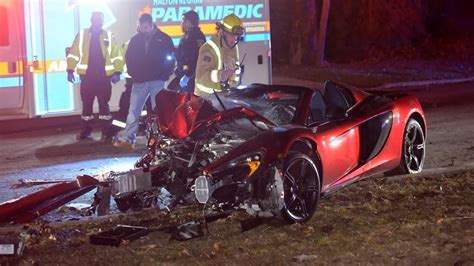 300000 Mclaren Sports Car Destroyed In Crash Driver Charged