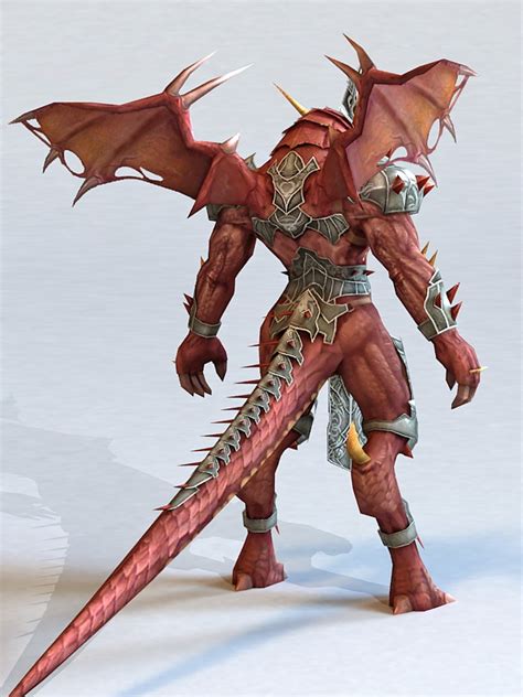 Dragonkin Male Warrior 3d Model 3ds Max Files Free