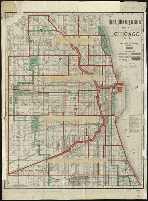 Rand Mcnally And Cos Map Of Chicago Norman B Leventhal Map