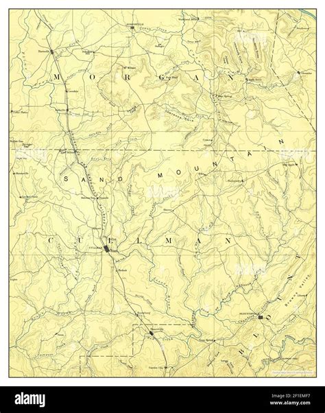 Map Of Cullman Hi Res Stock Photography And Images Alamy