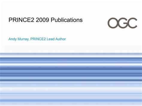 Prince2 2009 Launch Presentation Ppt