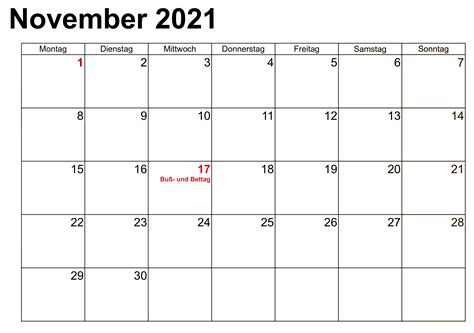 Kalender 2021 November Zum Ausdrucken Druckbarer 2021 Kalender