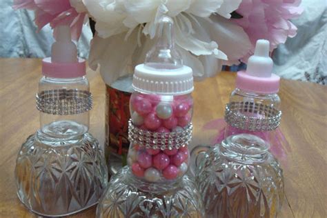 Baby Bottle Favors Bling Decorations Princess Baby Shower Etsy