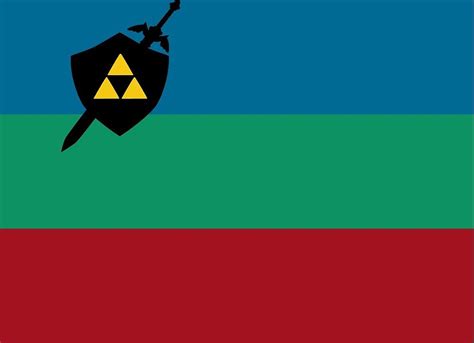 Flag Of Hyrule I Made Any Feedback Is Appreciated Rvexillology