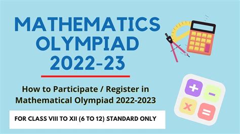 How To Participate Register In Mathematical Olympiad 2022 2023