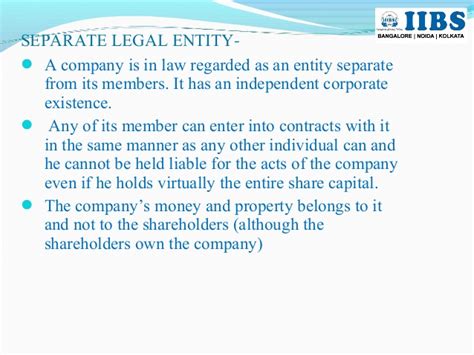 In order to create a company, the promoters of the company must produce certain documents to the registrar of companies. Companies Act 1956-IIBS-Bangalore