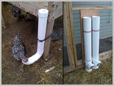 Diy pvc chicken waterer reclaim the leftover pvc pipe scraps to make this lovely pvc chicken waterer, will complete super quickly. 10 DIY Chicken Feeder And Waterer Plans And Ideas ...