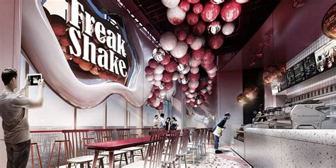 查看我的 Behance 项目 Freak Shake 双井富力城店面空间设计