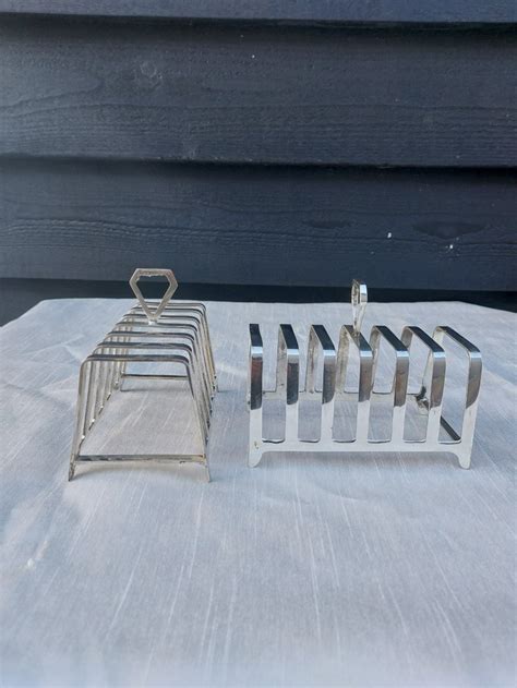 pair of 6 slice toast racks by retro collections etsy