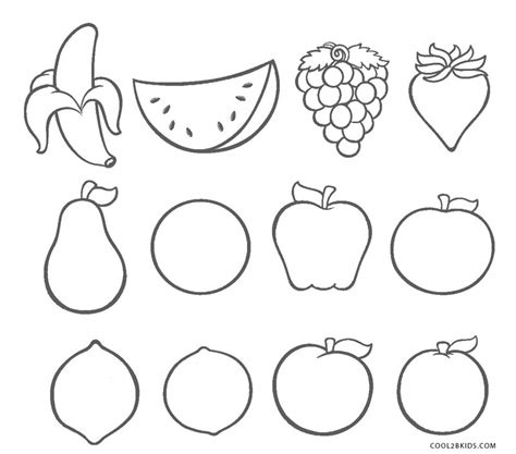 This page contains cute, cartoons, apple and fruits basket fruits coloring pages for toddlers and kindergarten. Free Printable Fruit Coloring Pages for Kids