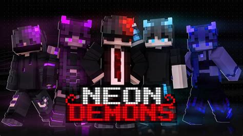 Neon Demons By Doghouse Minecraft Skin Pack Minecraft Marketplace