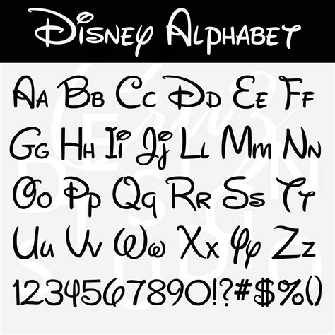 Letras Disney Para Imprimir