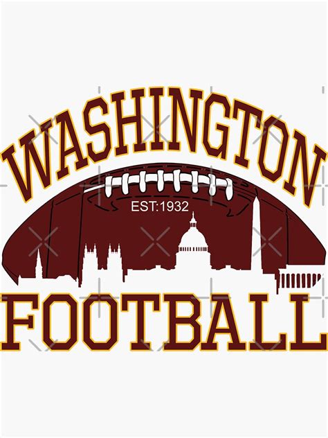 Washington Football Team Est 1932 Sticker By Bullish Bear Redbubble