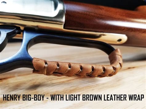 Leather Lever Wrap Cover Kit For Lever Action Rifles And Shotguns D4 Guns