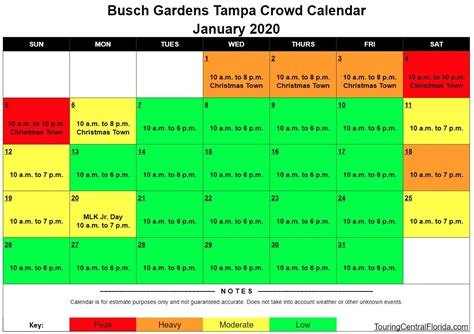 Saturday 6 february 2021 (week 5). Busch Gardens Tampa Crowd Calendar 2021 | 2021 Calendar