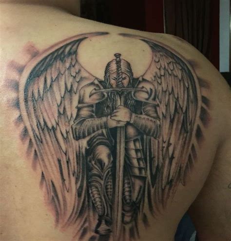 Gaurdian Angel Tattoo Angel Warrior Tattoo Fallen Angel Tattoo